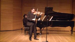 Graduate student recital. Josias Sanchez, violin and Everett Hopfner, piano