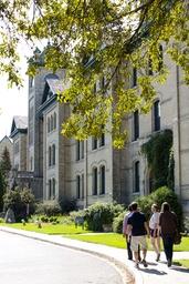 Clark Hall and Brandon College Building looking southwest