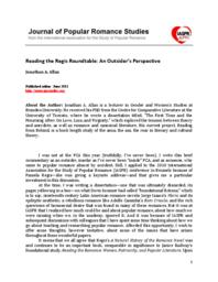 Reading the Regis roundtable: an outsider's perspective